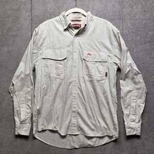 Simms Fishing Shirt Mens Small‎ Vented Long Sleeve Outdoors